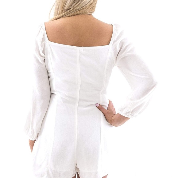 AMUSE SOCIETY Liliana romper in white - Picture 3 of 5